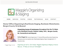 Tablet Screenshot of maggiesorganizing.com